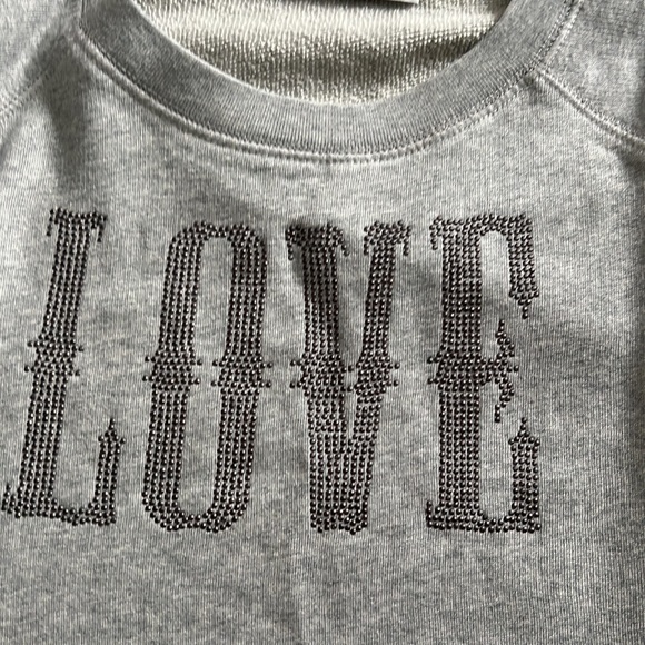 Zadig & Voltaire sweatshirt “LOVE” gray size L NWT - Picture 4 of 7